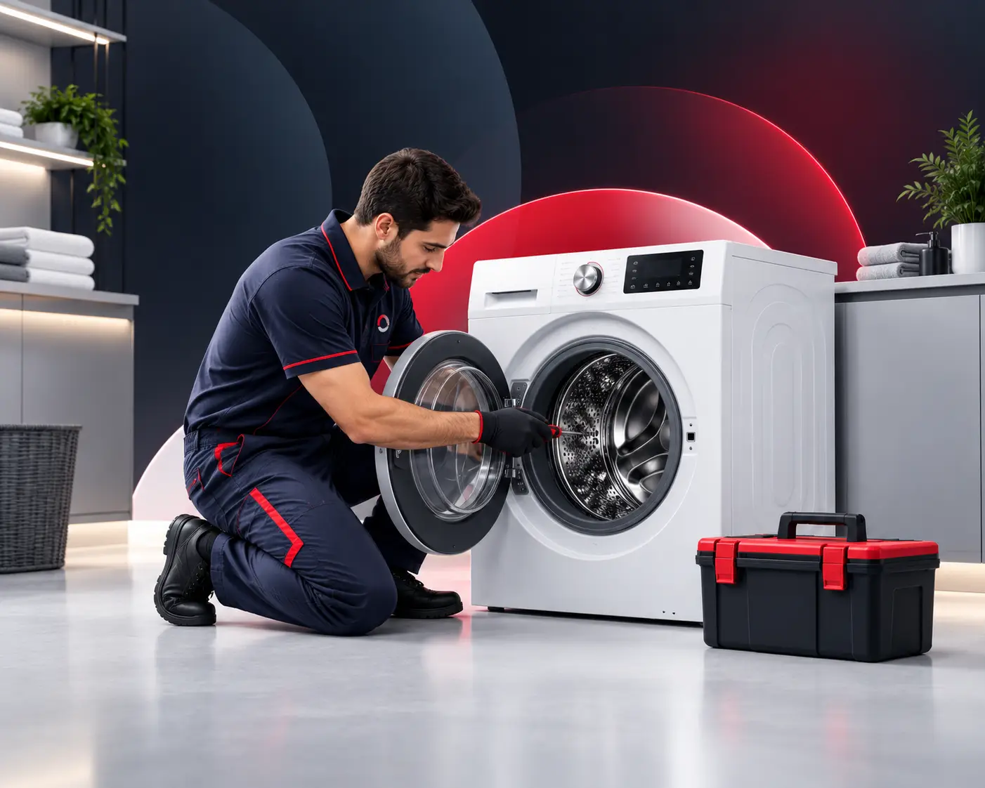 Professional washing machine repair service